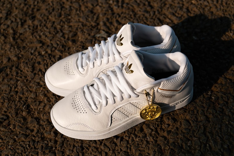 タイショーン・ジョーンズ  Tyshawn jones adidas skateboarding 初 プロ シグネチャー 白 トリプルホワイト モデル Tyshawn Triple White クローズアップ