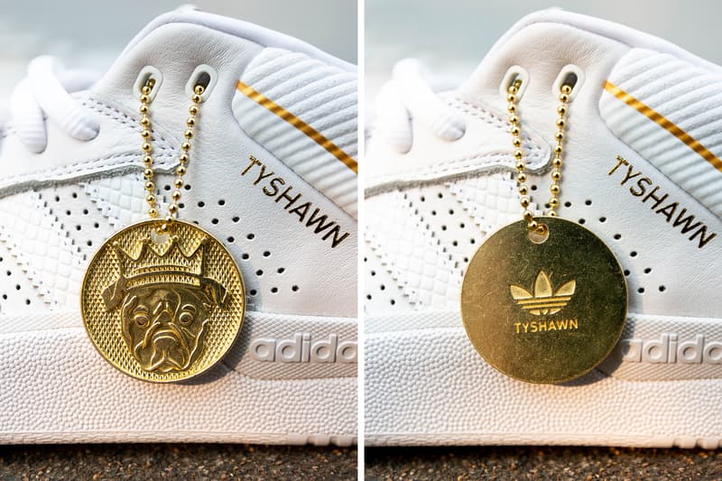 タイショーン・ジョーンズ  Tyshawn jones adidas skateboarding 初 プロ シグネチャー 白 トリプルホワイト モデル Tyshawn Triple White クローズアップ