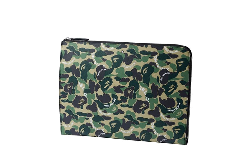 ベイプ モンブラン BAPE MONTBLANC キュメントケーススリム ポートフォリオ ウォレット6cc 1ジップ式ペンポーチ A BATHING APE エイプ コラボレーション オンライン 取扱