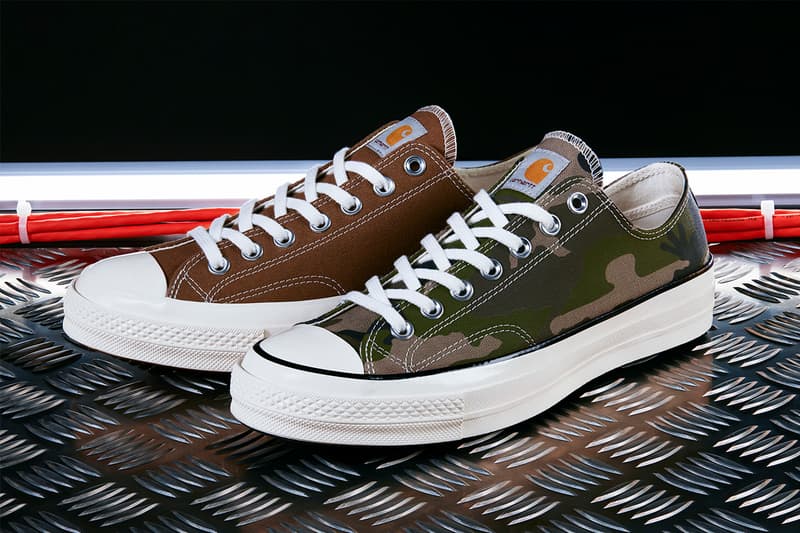 カーハートWIP carhartt converse コンバース ダック生地 新作 コラボ シューズ