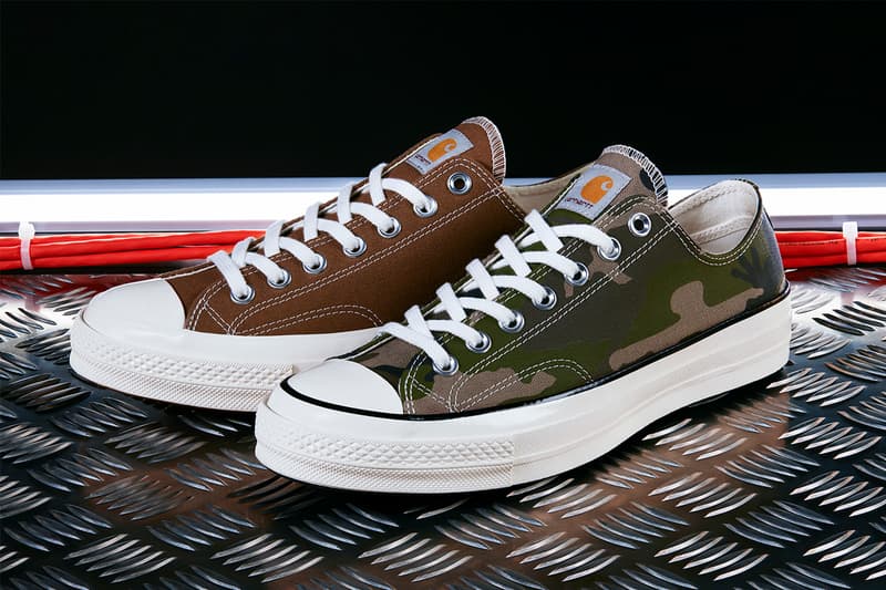 カーハートWIP carhartt converse コンバース ダック生地 新作 コラボ シューズ