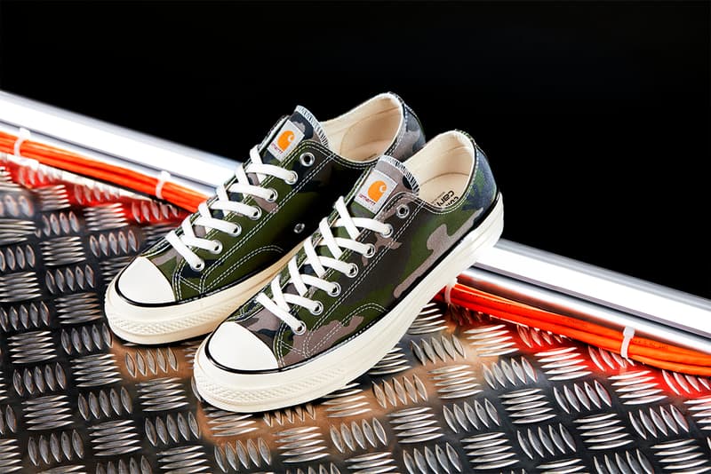 カーハートWIP carhartt converse コンバース ダック生地 新作 コラボ シューズ