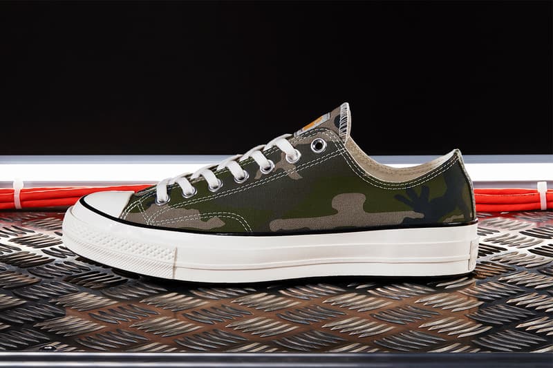 カーハートWIP carhartt converse コンバース ダック生地 新作 コラボ シューズ