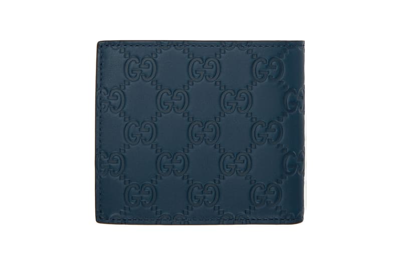 グッチ Gucci ニューヨーク ヤンキース NY Yankees Patch Wallet Blue MLB Baseball Collaboration bi fold