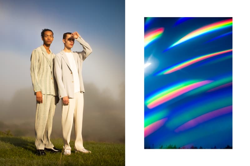 HOMME PLISSÉ ISSEY MIYAKE 2019年秋冬コレクション オムプリッセ イッセイミヤケ プリズム 虹 モード アート
