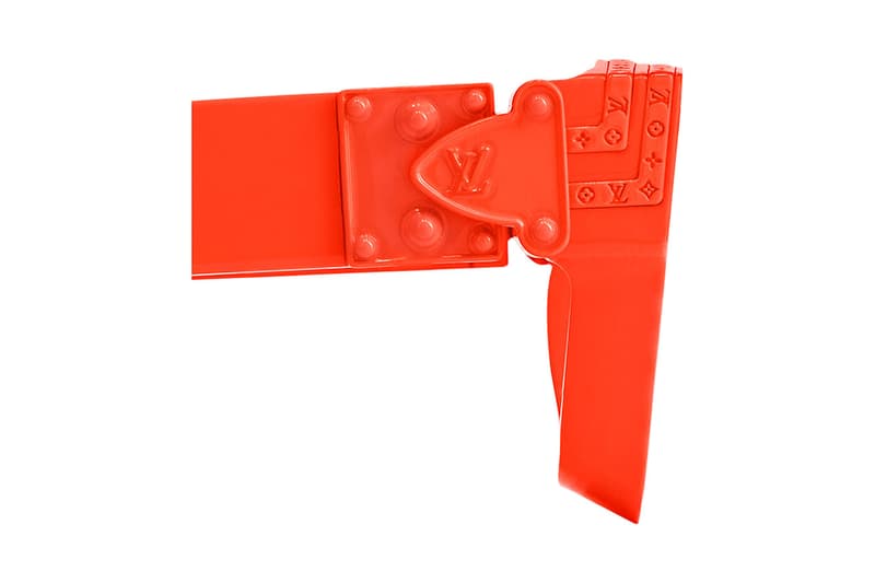 Virgil Abloh Louis Vuitton Orange Capsule at MCA chicago museum contemporary art menswear glasses