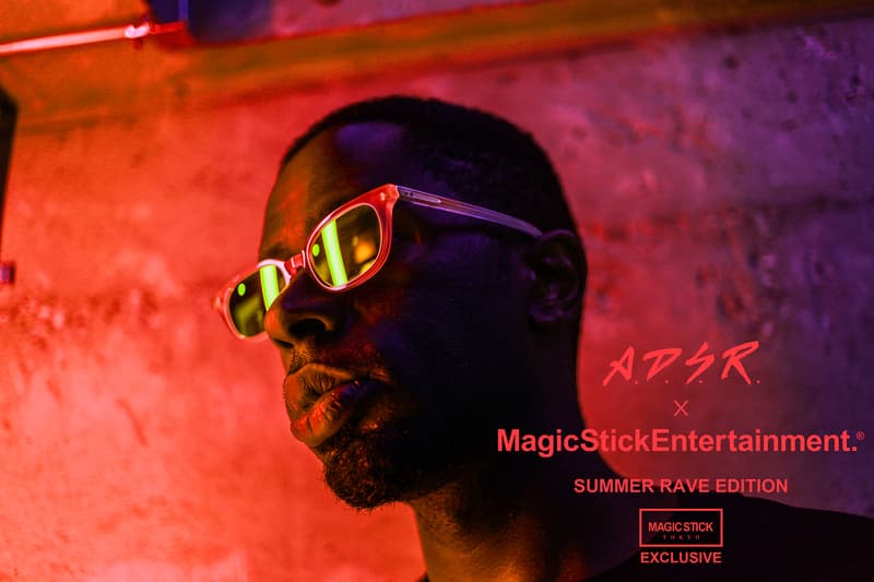 A.D.S.R. サングラス マジックスティック MAGIC STICK オンライン ブラック ホワイト コラボレーション CALIBRE キャリバー