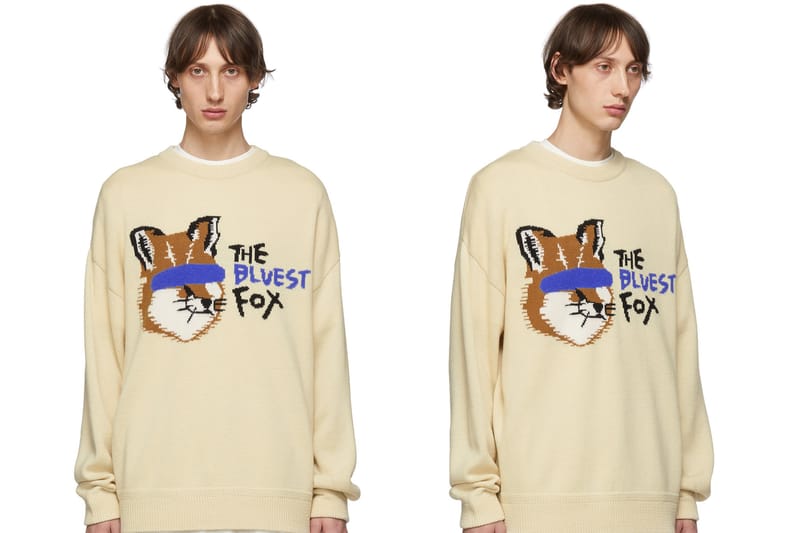 MAISON KITSUNÉ x ADER ERROR コラボレーション第2弾 “The Blue Fox Family” から新作ニットウェアが登場