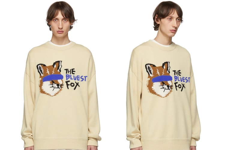 MAISON KITSUNÉ x ADER ERROR コラボレーション第2弾 “The Blue Fox Family” から新作ニットウェアが登場
