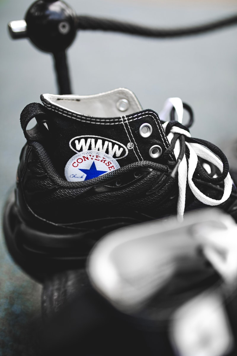 WWWESH STUDIO & Heightened's Nike Air Max Tn/Converse Chuck Taylor Hybrid sneakers custom sneakers