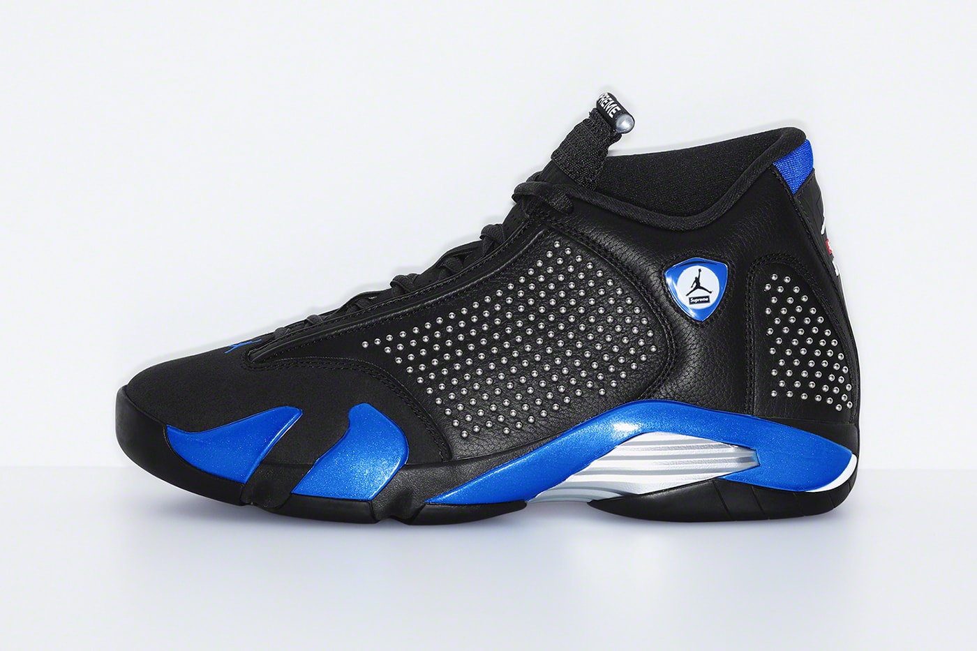 Supreme Air Jordan XIV 14 Official Look black blue White Michael Jordan Release Info Date Price