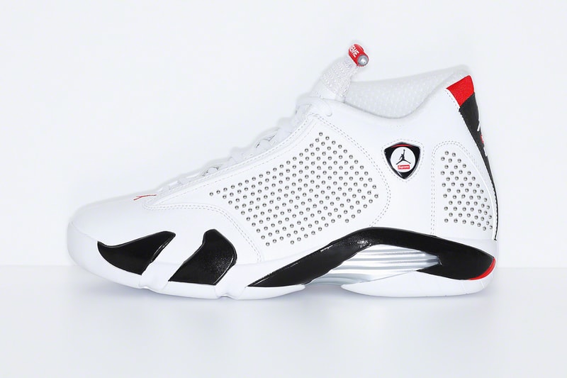 Supreme Air Jordan XIV 14 Official Look black blue White Michael Jordan Release Info Date Price