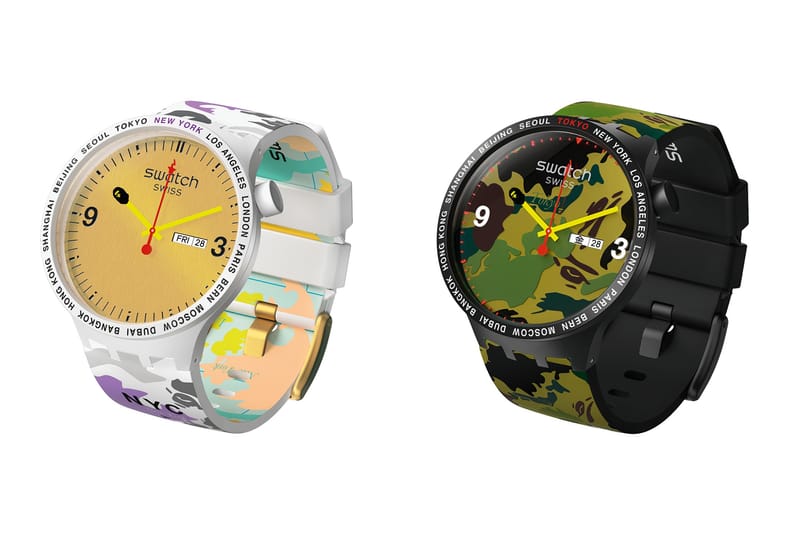 swatch x A BATHING APE®️ のタッグによるコラボウォッチが登場