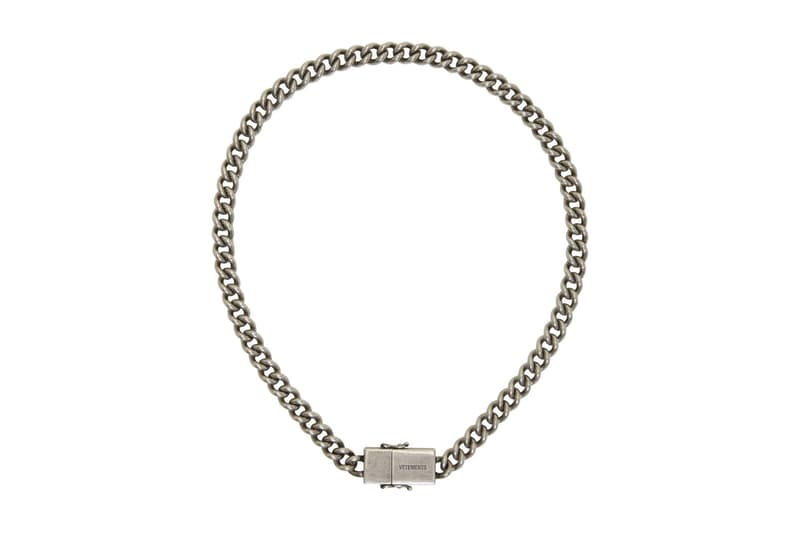 ヴェトモン Vetements Silver USB-C Necklace Release Info SSENSE Demna Gvasalia tongue in cheek fashion accessories jewelry made in italy 