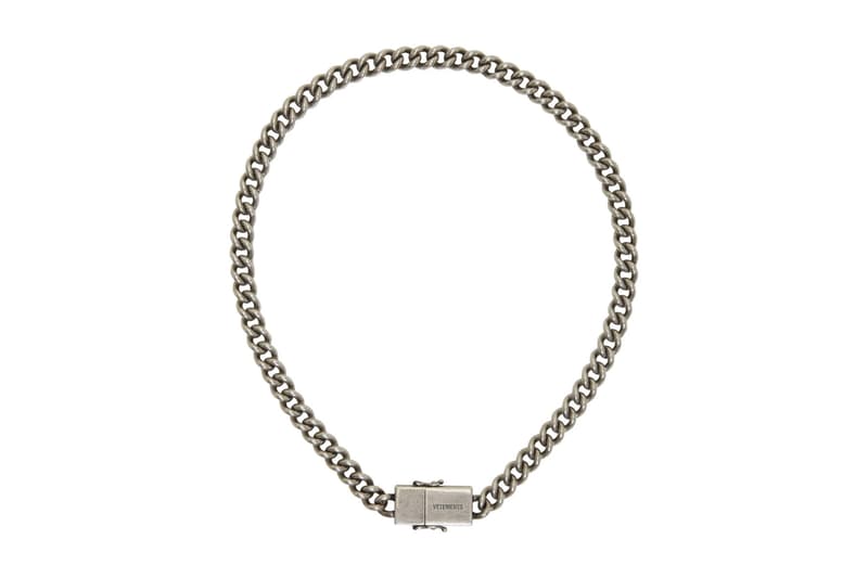 ヴェトモン Vetements Silver USB-C Necklace Release Info SSENSE Demna Gvasalia tongue in cheek fashion accessories jewelry made in italy