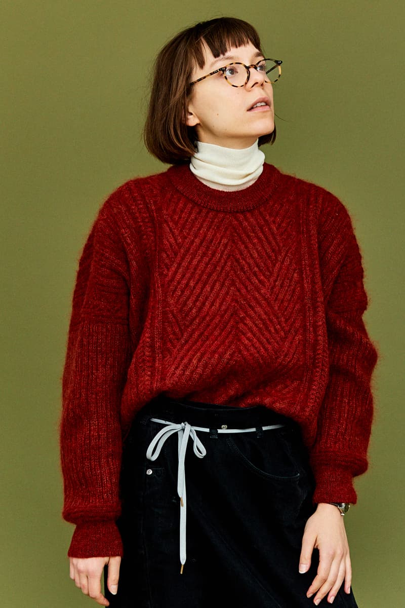 ヤシキ ニット YASHIKI オンライン たすき掛け Minegumo Kyokoku Konome Tsukushi Haruta