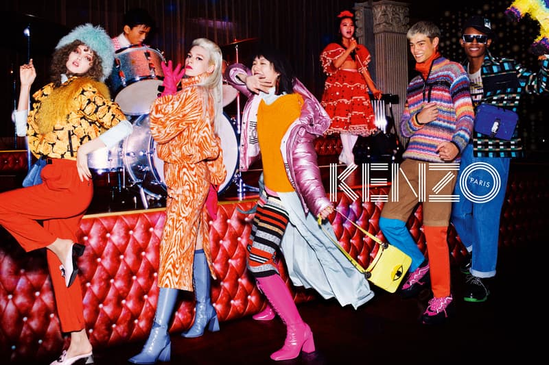 ケンゾー Kenzo 秋冬 キャンペーン fall winter 2019 campaign images shot by david lachapelle hunter schafer lindsay wixson kiko arai geron nord jabali sandiford オープニング セレモニー
