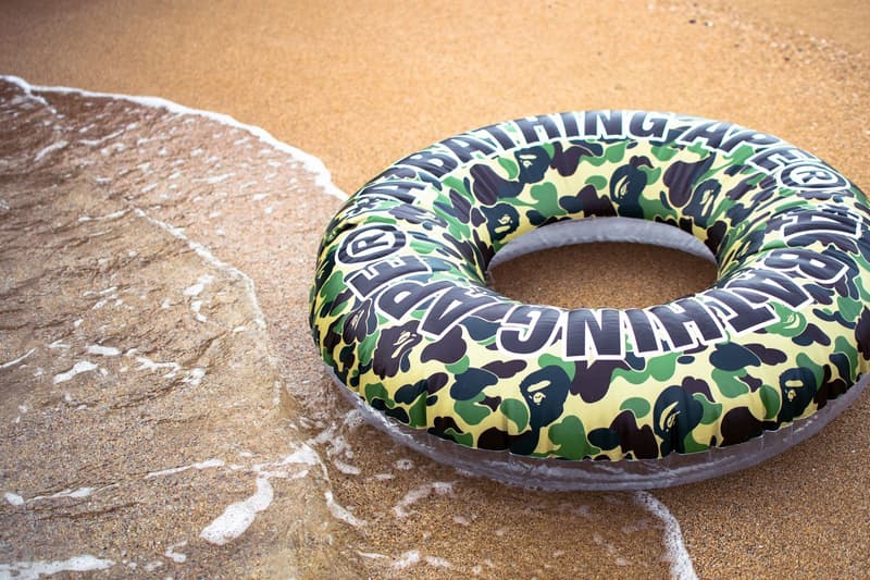 BAPE ベイプ ABC CAMO カモ柄 カモフラージュ Beach Collection ビーチコレクション a bathing ape ア ベイシング エイプsummer 2019 夏 ビーチ コレクション ボール beach ball water float bag green pink accessories ape head