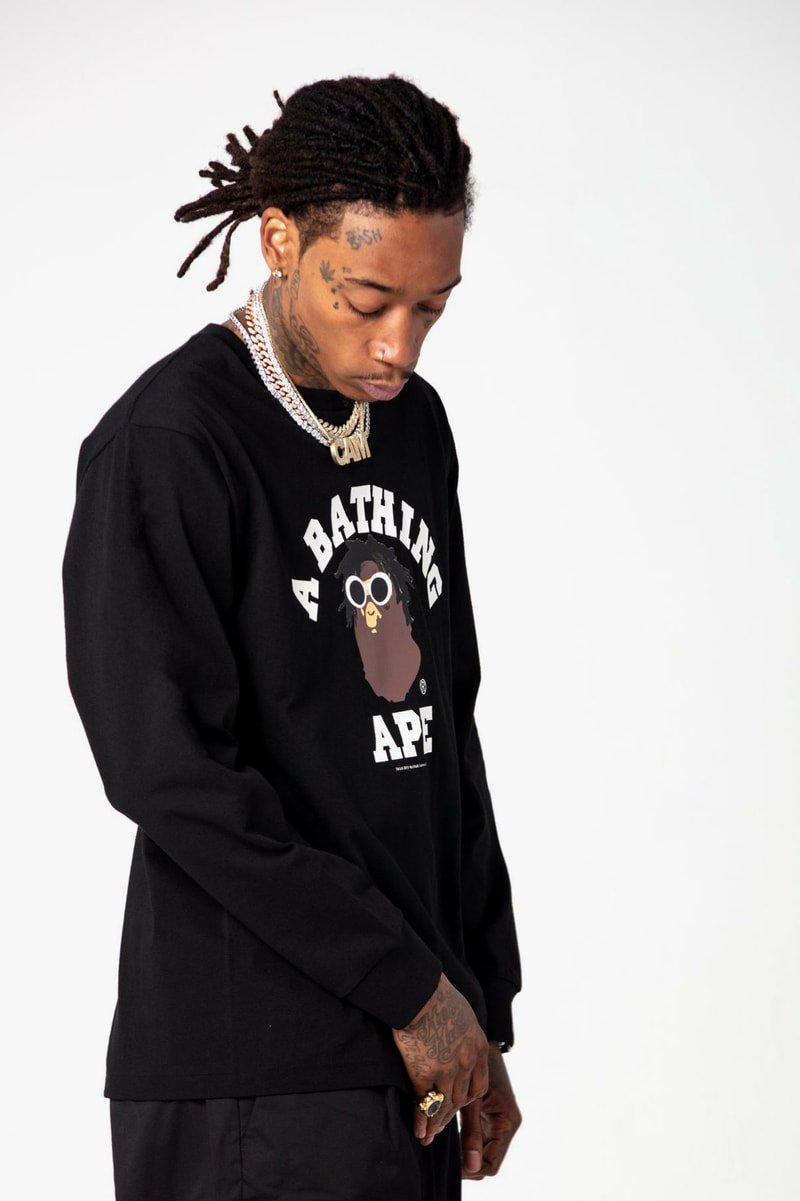 Wiz Khalifa ウィズカリファ x BAPE ベイプ SS19 Collection ア ベイシング エイプ a bathing ape spring summer 2019 コラボ コレクション lookbooks bape heads show concerts mankey baby milo