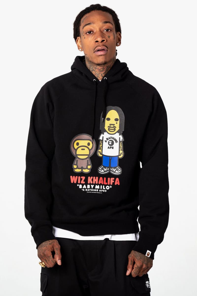 Wiz Khalifa ウィズカリファ x BAPE ベイプ SS19 Collection ア ベイシング エイプ a bathing ape spring summer 2019 コラボ コレクション lookbooks bape heads show concerts mankey baby milo