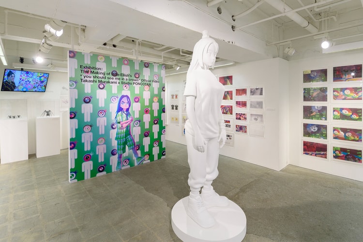 中野にて開催されるビリー・アイリッシュ x 村上隆によるコラボイベント内部の様子を公開