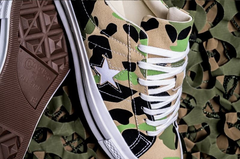 コンバース ワンスター カモ CONVERSE ONE STAR OX CANDIED GINGER/PIQUANT GREEN オンライン atmos アトモス スニーカー 海外