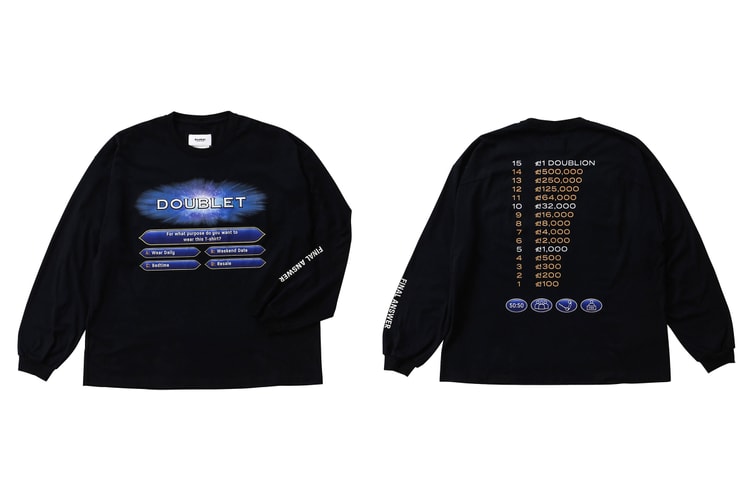 doublet と WISM が“ク◯ズ$◯リオ◯ア”をテーマにした別注L/S Tシャツをリリース