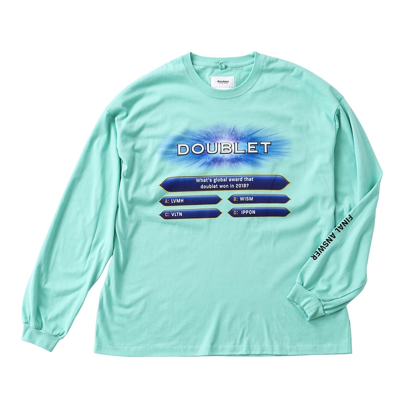 doublet wism ダブレット ウィズム クイズミリオネア コラボ Tシャツ オンライン