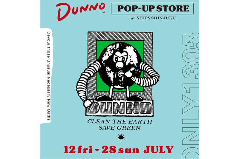 ダノウ レーベル Dunno シップス SHIPS 新宿店 ポップアップ ストア Tシャツ