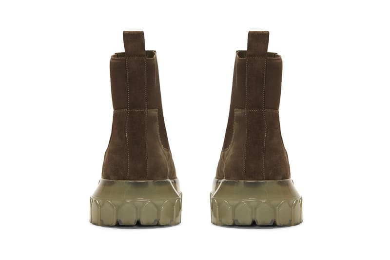 リック・オウエンス チェルシーブーツ Rick Owens Bozo Tractor Beetle  Boots Release Beige Brown Info Fall Winter 2019