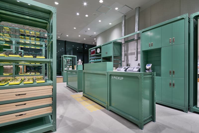 ジンズ JINS 銀座ロフト店 スキーマ建築計画 デザイン 設計 店内 スポンジ スコッチ・ブライト メガネ 眼鏡 