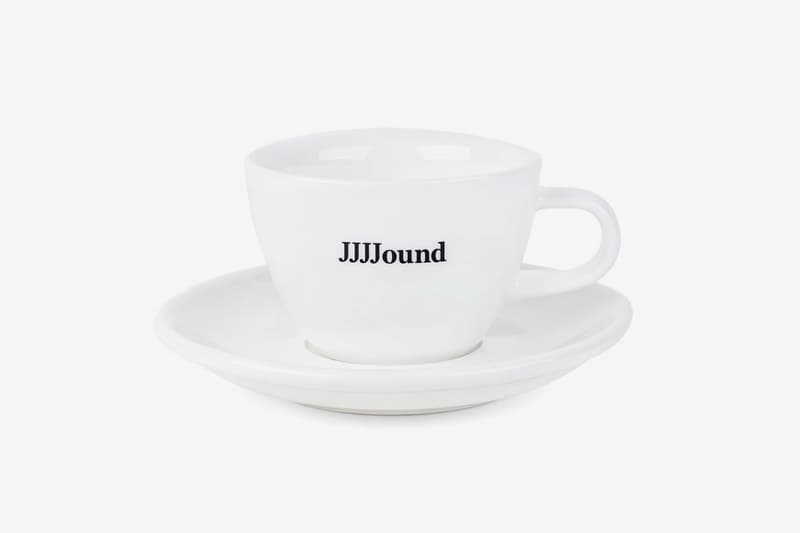 ジョウンド コーヒーカップ ソーサー JJJJound Acme Cup With Logo Release Info Home decor kitchenware coffee drop date buy now porcelain saucer 