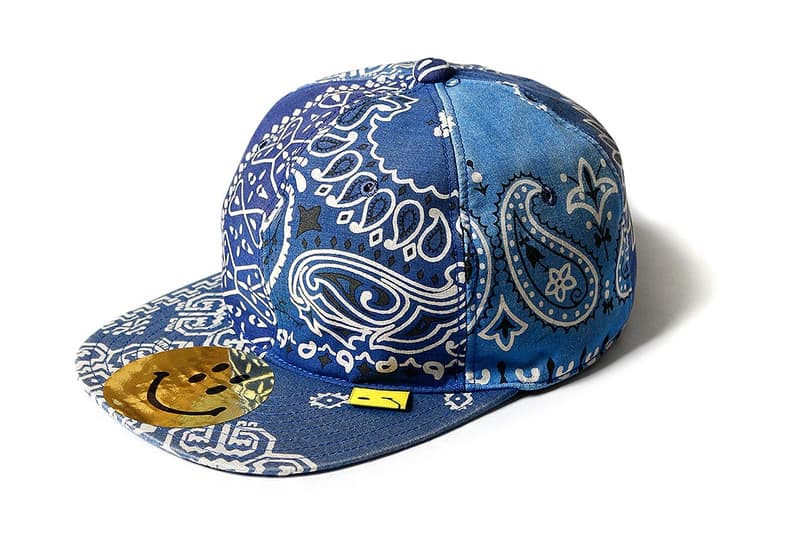 キャピタル バンダナ柄 新作キャップが登場 Kapital Bandana Patchwork Baseball Cap Red Smiley face blue black green japan buy release date info