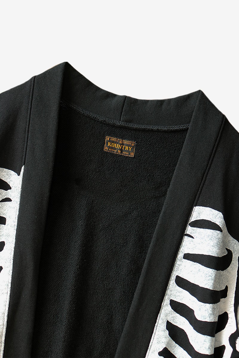 キャピタル スケルトングラフィック カカシシャツ Kapital Eco Fleece Kakashi Bone Shirt Release Info Japanese fashion americana skeleton print drop date price kapital.co.jp