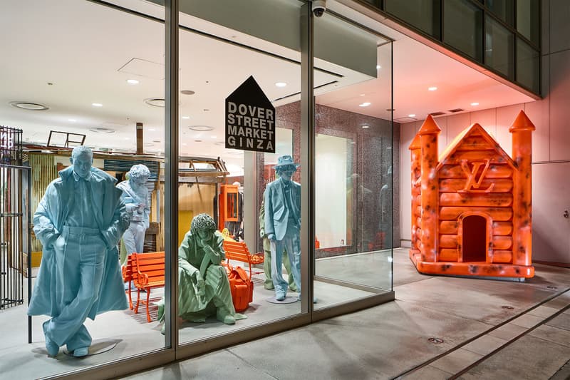 ルイ・ヴィトン ドーバーストリートマーケット 銀座 DOVER STREET MARKET GINZA で現在開催中の Louis Vuitton ポップアップの内部を公開