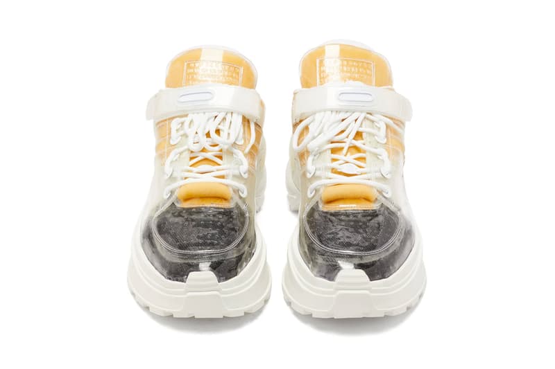 メゾン マルジェラ Maison Margiela レトロフィット 新作 Retro Fit PVC Trainers Release　透明