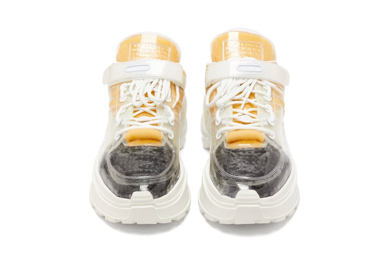 メゾン マルジェラ Maison Margiela レトロフィット 新作 Retro Fit PVC Trainers Release　透明