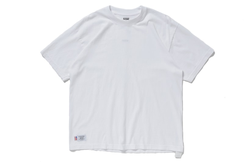 アメリカ 日本発 新鋭白T ブランド MINE マイン  WTAPS ダブルタップス コラボ Tシャツ