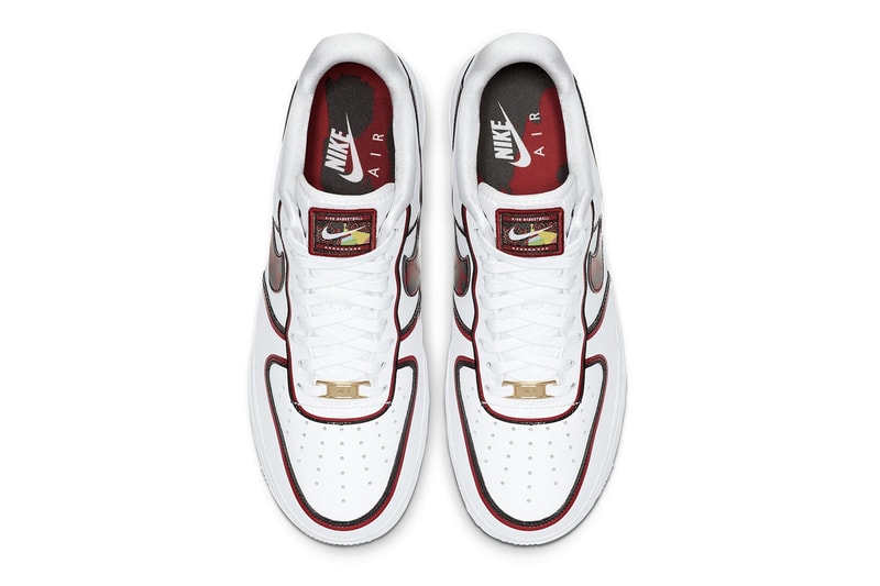 ナイキからデニス・ロッドマンを連想させるエアフォース1の新色が登場 Nike Air Force 1 07 LV8 White University Red Dennis Rodman Basketball hair release style color leopard pattern black