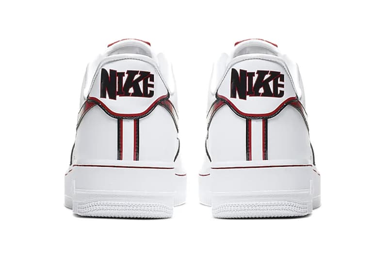 ナイキからデニス・ロッドマンを連想させるエアフォース1の新色が登場 Nike Air Force 1 07 LV8 White University Red Dennis Rodman Basketball hair release style color leopard pattern black