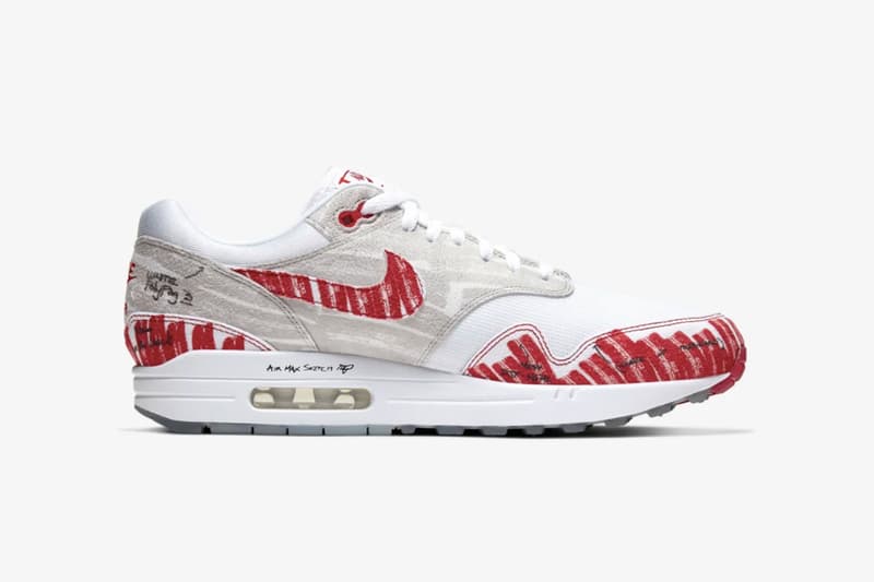 ティンカー・ハットフィールド スケッチから着想を得た計2型の Nike Air Max 1 が発売
