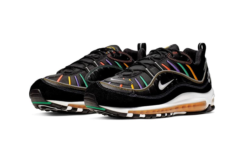 ナイキがウィンドブレーカーから着想を得たエアマックス98をリリース nike air max 98 windbreaker pack Black Kinetic Green Psychic Purple Flash Crimson