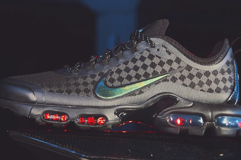 ナイキ エアマックスプラス マーキュリアル Nike Mercurial Tn 2019 Release black white branding just do it swoosh football air max plus white black checkered pattern soccer