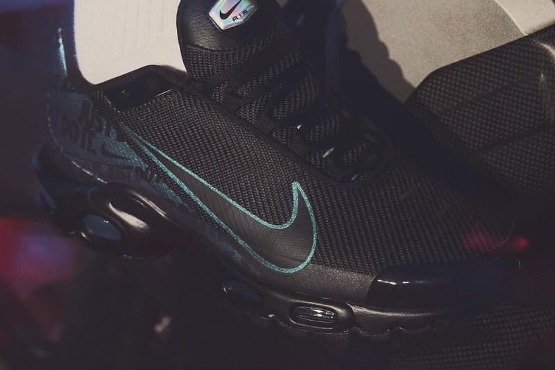 ナイキ エアマックスプラス マーキュリアル Nike Mercurial Tn 2019 Release black white branding just do it swoosh football air max plus white black checkered pattern soccer