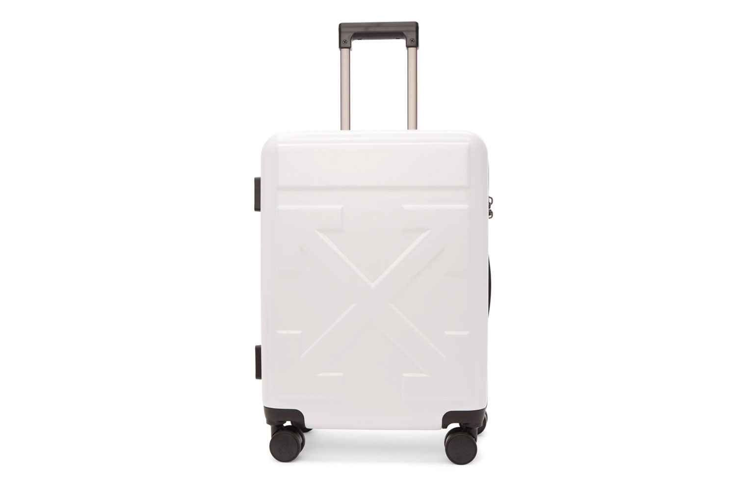 RIMOWA とのコラボレーションも記憶に新しい Off-White™️ が オリジナルのスーツケース3型をリリース Off-White Arrows Suitcase Release SSENSE Suitcases Luggage 