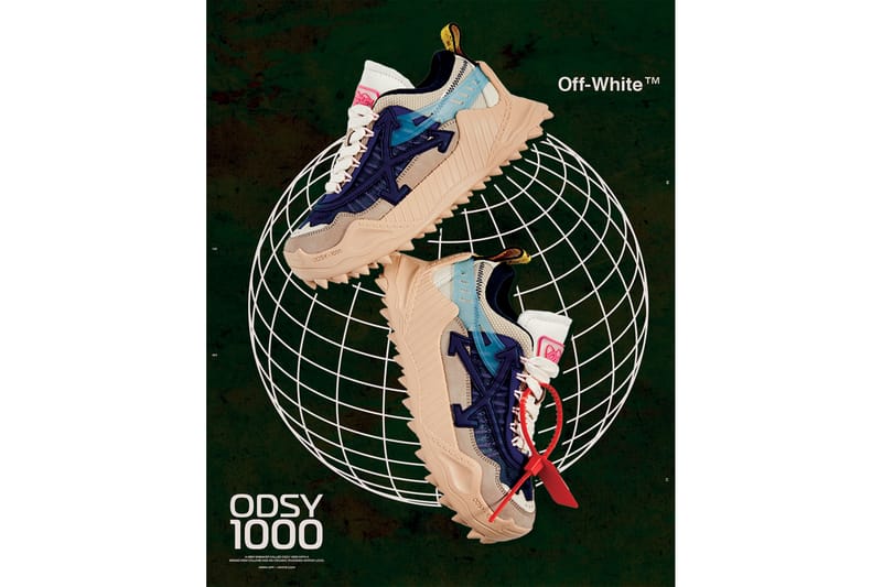 Off-White™️ からブランドのシグネチャー要素満載の“ダッド感”漂う新作スニーカー ODSY-1000 が満を持して登場