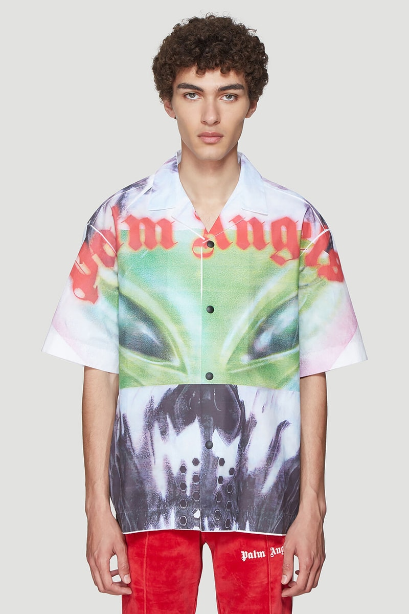 パーム エンジェルス Palm Angels Sweatshirt Bowling Shirt エイリアン Aliens White Black Green Red graphic 秋冬 コレクション fall winter 2019 fw19 release date info buy