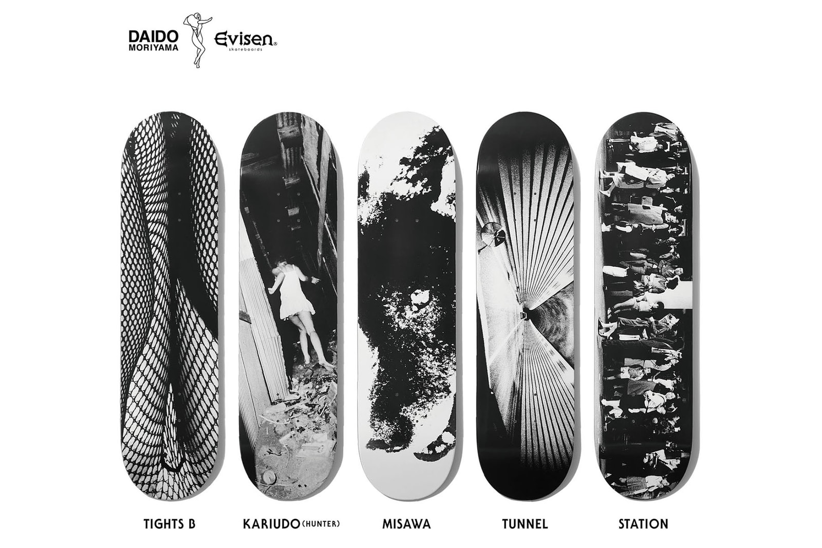 キューコン qucon 写真家 daido moriyama 森山大道 コラボレーション コラボ コレクション evisen Skateboards
