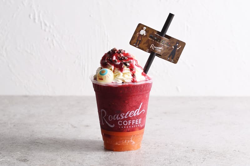 Roasted Coffee Laboratory ローステッド コーヒー ラボラトリーteams up with the animation series 東京喰種 Tokyo ghoul to release special menu coffee cakes shakes  コラボによるスペシャルメニューが登場