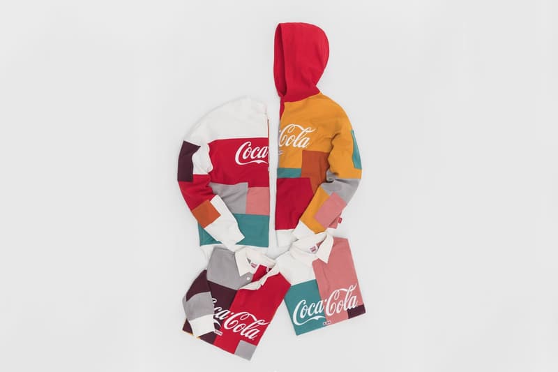 Ronnie Fieg Teases Hawaii-Themed Coca-Cola Collaborations bottles polo shirts colorblocked KITH surf contest hoodie crew neck soft drinks